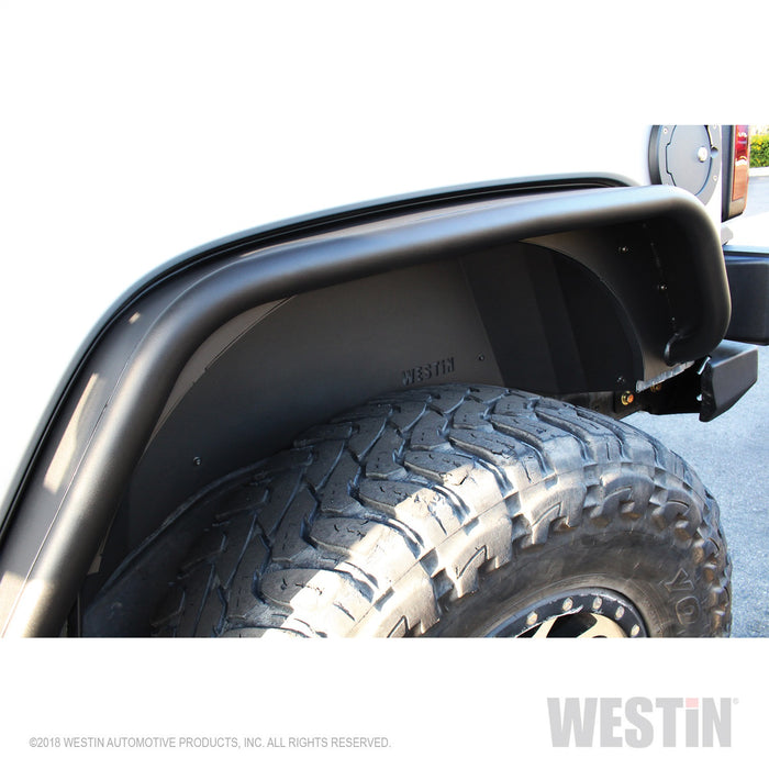 Westin 62-11015 Inner Fenders; Rear; Pair; Steel w/Textured Black Finish; - Truck Part Superstore