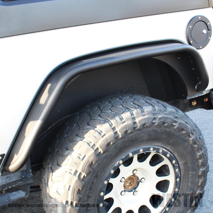 Westin 62-11015 Inner Fenders; Rear; Pair; Steel w/Textured Black Finish; - Truck Part Superstore