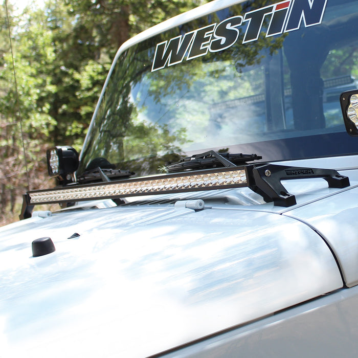 Westin 62-41025 LED Cowl Mount; Cast Aluminum; Textured Black; - Truck Part Superstore