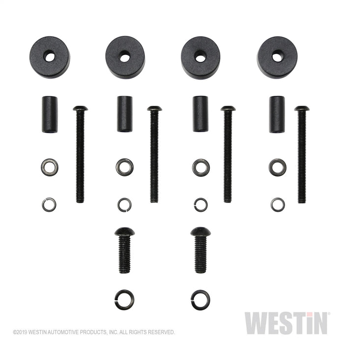 Westin 62-41075 LED Cowl Mount; Cast Aluminum; Textured Black; - Truck Part Superstore