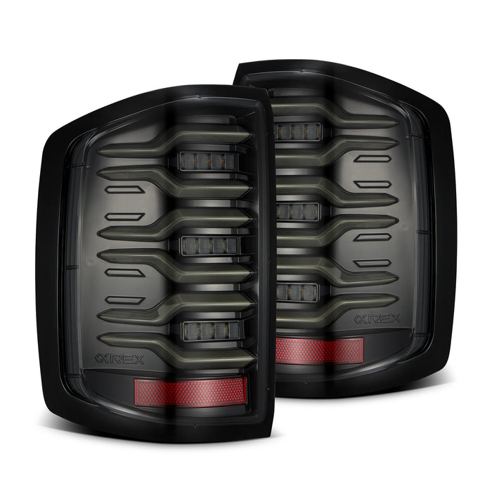 AlphaRex 620040 LED Taillights Alpha-Black - Truck Part Superstore
