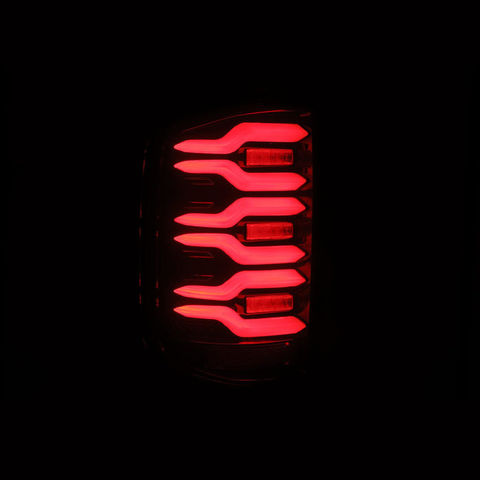 AlphaRex 620050 LED Taillights Black-Red - Truck Part Superstore