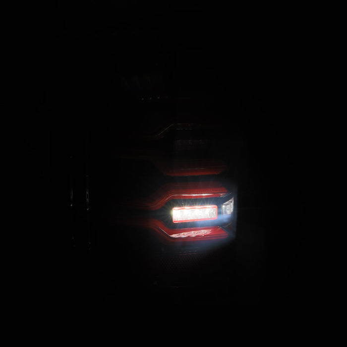 AlphaRex 620050 LED Taillights Black-Red - Truck Part Superstore