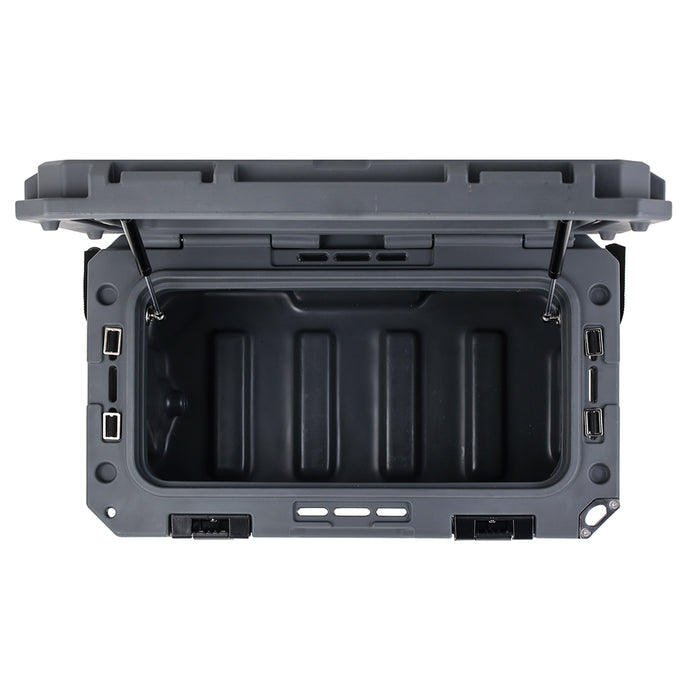 Mishimoto BNHC-053LG Borne Off-Road Hard Case, 53QT, Gunship Gray - Truck Part Superstore