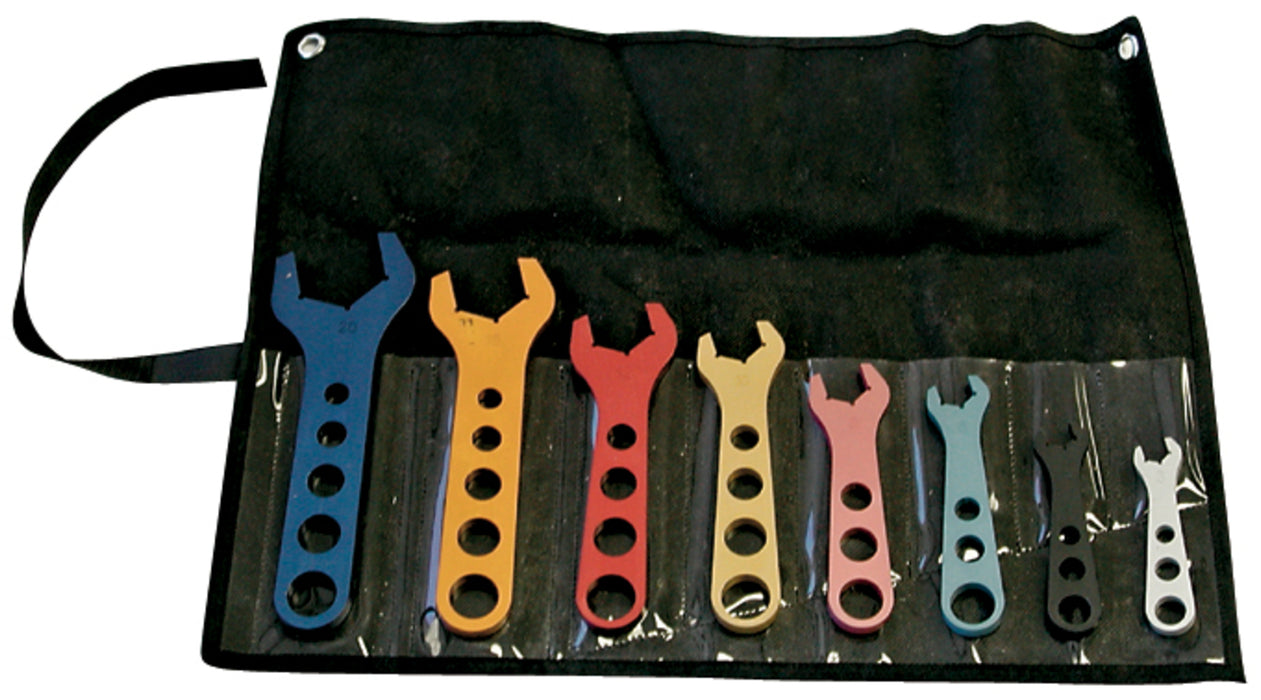 ProForm 66978 Aluminum AN Wrench Set 8 Pieces Includes Sizes -3AN through -20AN Aluminum Proform - Truck Part Superstore