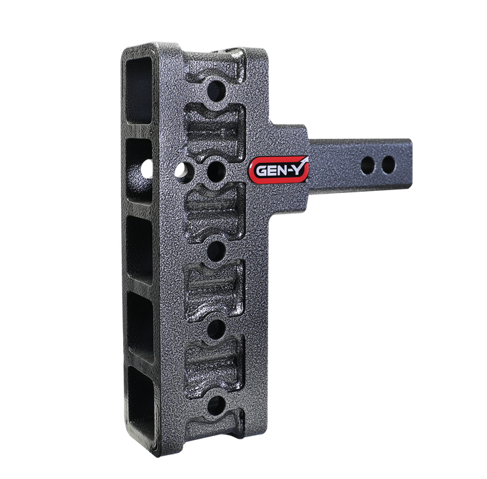 GEN-Y Hitch GH-405 MEGA-DUTY 2" Offset Shank  2.5" Rise 7.5" Drop 1.5K TW 10K Hitch Only - Truck Part Superstore