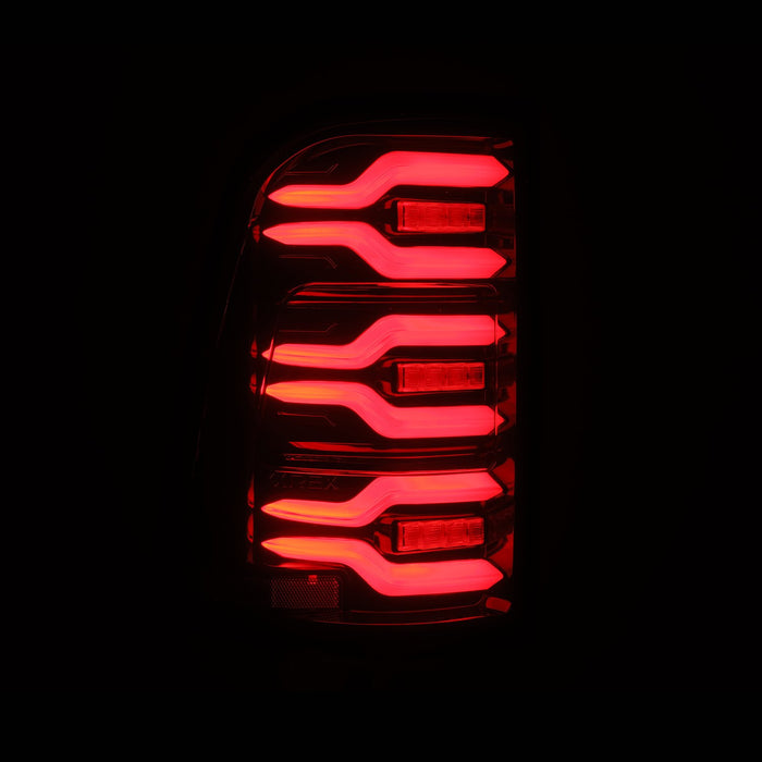 AlphaRex 640050 LED Taillights Black-Red - Truck Part Superstore