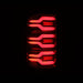 AlphaRex 640050 LED Taillights Black-Red - Truck Part Superstore