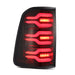 AlphaRex 640050 LED Taillights Black-Red - Truck Part Superstore