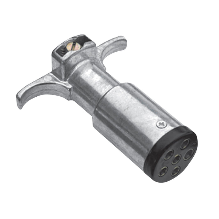 Westin 65-75037 Electrical Connector; 6-Way Round; Metal; Trailer Side; - Truck Part Superstore