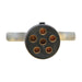 Westin 65-75037 Electrical Connector; 6-Way Round; Metal; Trailer Side; - Truck Part Superstore