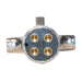 Westin 65-75202 Electrical Connector; 4-Way Round; Metal; Trailer Side; - Truck Part Superstore