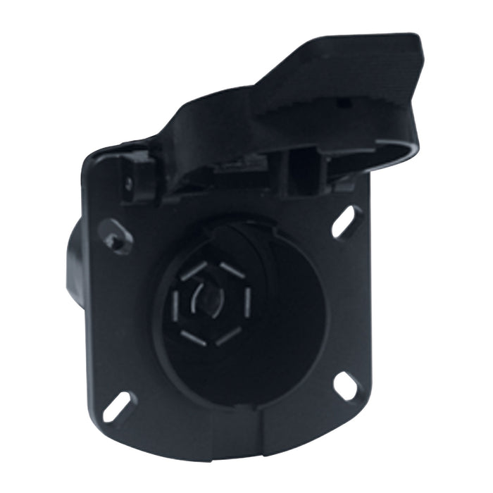 Westin 65-75300 Electrical Connector; 7-Way RV Round; Plastic; Car Side; w/Rubber Seal; - Truck Part Superstore