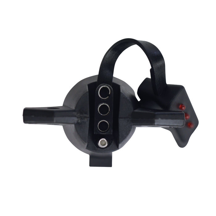 Westin 65-75707 Electrical Adapter; 7-Way To 4-Way Flat Adapter; w/LED Dust Cap Tester; - Truck Part Superstore