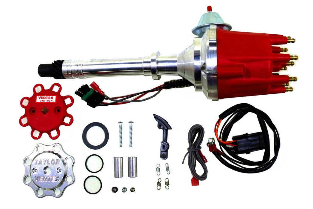 Taylor Cable 661000 Vertex Distributor; Ready to Run; Adjustable Vacuum Advance; Magnetic Pick up; - Truck Part Superstore