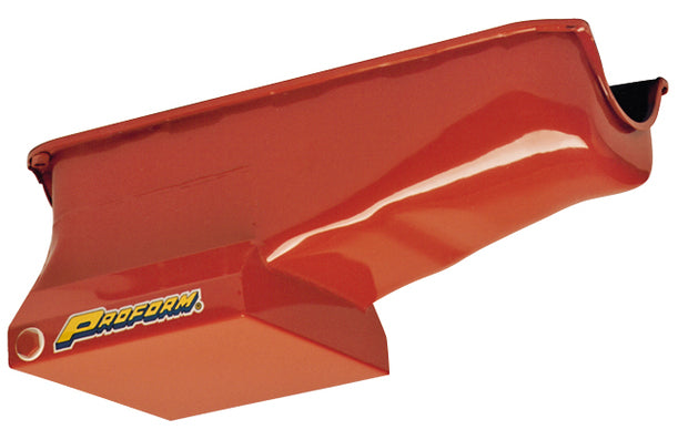 ProForm 66164 Engine Oil Pan Low Profile Design Hi-Capacity 7 Quart Orange SB Chevy Proform - Truck Part Superstore