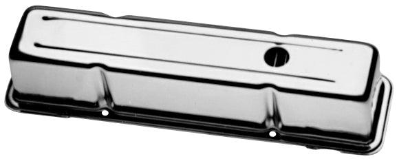 ProForm 66706 Engine Valve Covers Stamped Steel Tall Chrome w/Baffles Fits SB Chevy No Logos Proform - Truck Part Superstore