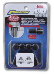 ProForm 66751 Wedge-Locking Header Bolts Hex Head 3/8 Diameter X 3/4 Inch Black Oxide 12 Pcs Proform - Truck Part Superstore