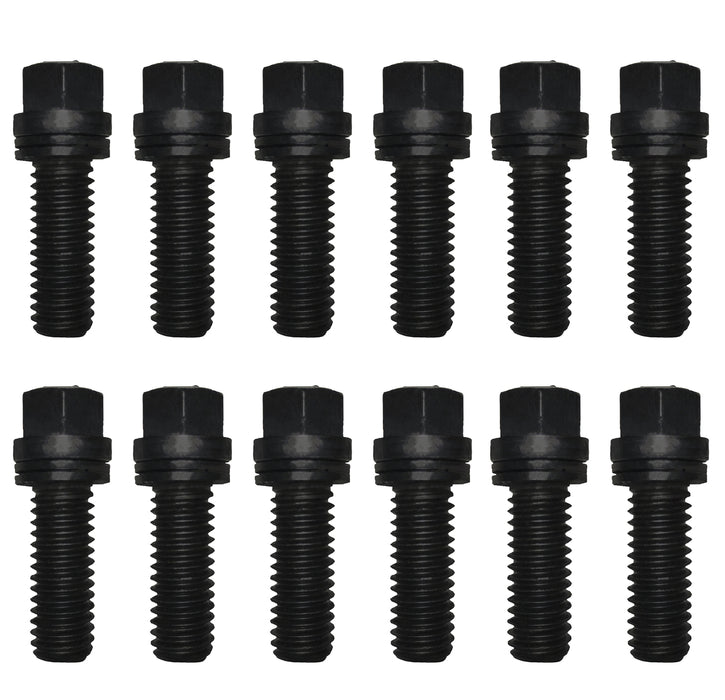 ProForm 66751 Wedge-Locking Header Bolts Hex Head 3/8 Diameter X 3/4 Inch Black Oxide 12 Pcs Proform - Truck Part Superstore