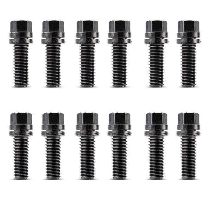 ProForm 66753 Wedge-Locking Header Bolts Hex Head 3/8 Diameter X 1 Inch Black Oxide 12 Pcs Proform - Truck Part Superstore