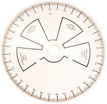ProForm 66791 Camshaft Degree Wheel 9 Inch Overall Diameter Universal Steel White Painted Featuring Black Numbers Proform - Truck Part Superstore