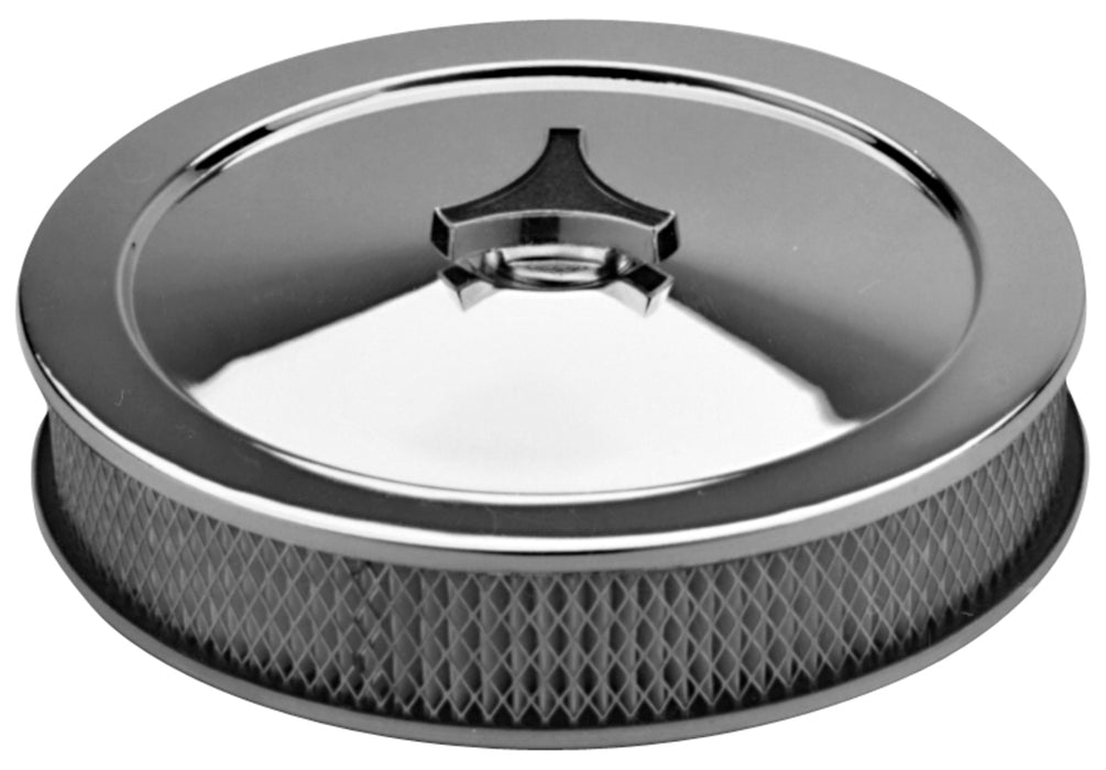 ProForm 66802 Engine Air Cleaner Kit 10 Inch Diameter Deluxe Model Chrome No Logo With Element Proform - Truck Part Superstore
