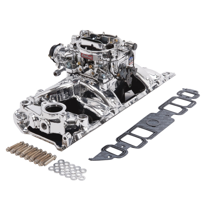 Edelbrock 20644 Engine Intake Manifold / Carburetor Kit - Truck Part Superstore