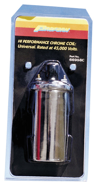 ProForm 66958C Chrome Ignition Coil Universal High Performance 45,000 Volt Canister Style Proform - Truck Part Superstore