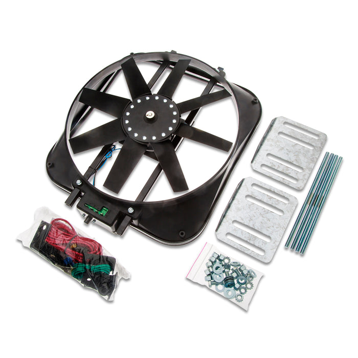 ProForm 67029 S-Blade Radiator Fan High Performance Model with Thermostat 15 In 2800CFM Universal Proform - Truck Part Superstore