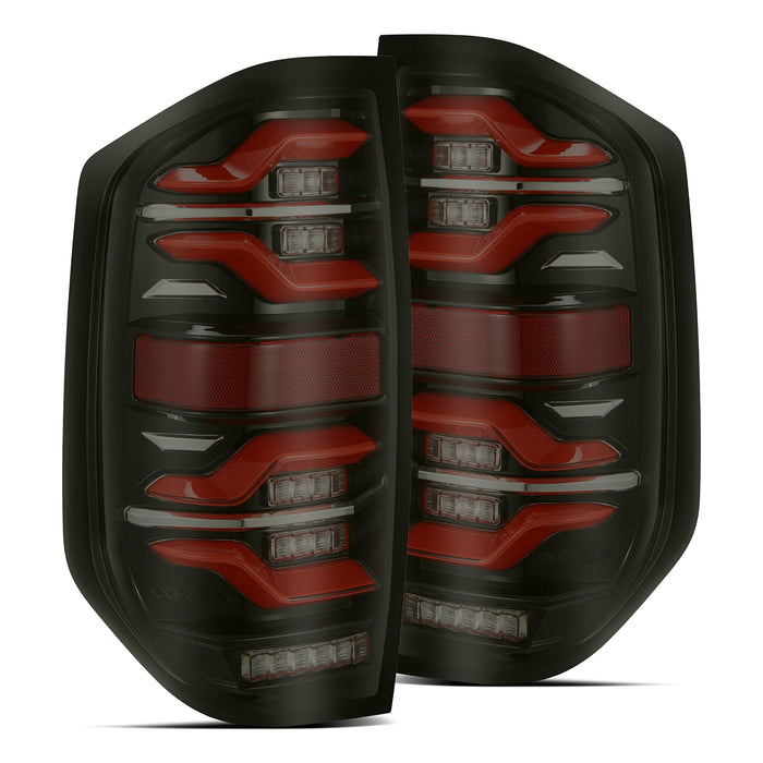 AlphaRex 672050 LED Taillights Black-Red - Truck Part Superstore