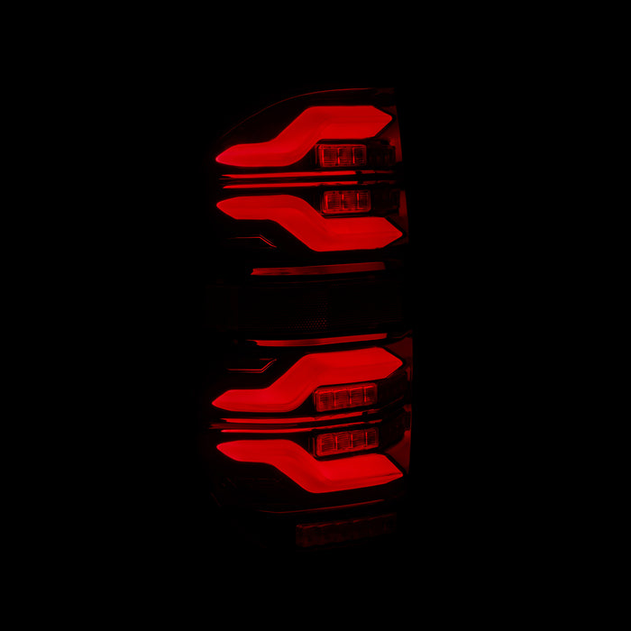 AlphaRex 672050 LED Taillights Black-Red - Truck Part Superstore