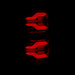 AlphaRex 672050 LED Taillights Black-Red - Truck Part Superstore