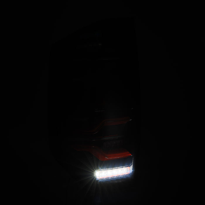 AlphaRex 672050 LED Taillights Black-Red - Truck Part Superstore