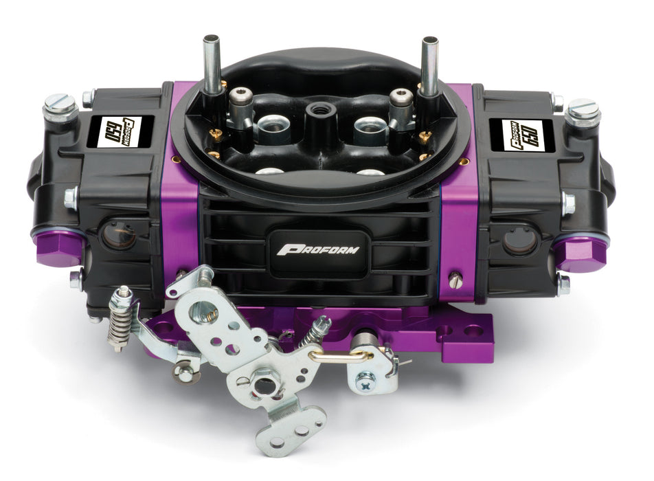 ProForm 67301 Black Race Series Carburetor 650 CFM Mechanical Secondary Black/ Purple Proform - Truck Part Superstore