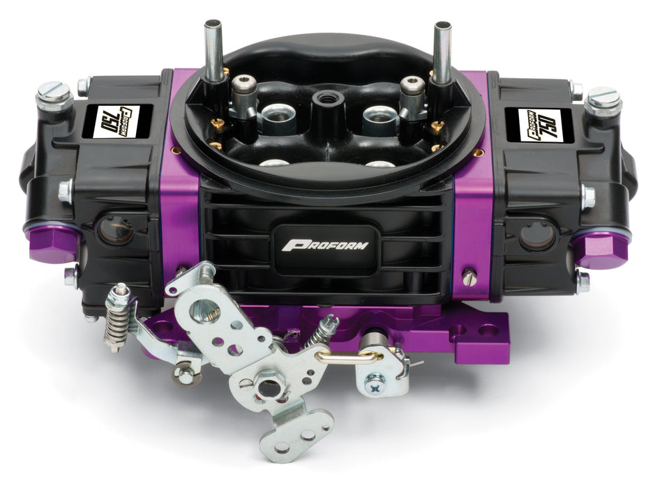 ProForm 67302 Black Race Series Carburetor 750 CFM Mechanical Secondary Black/ Purple Proform - Truck Part Superstore
