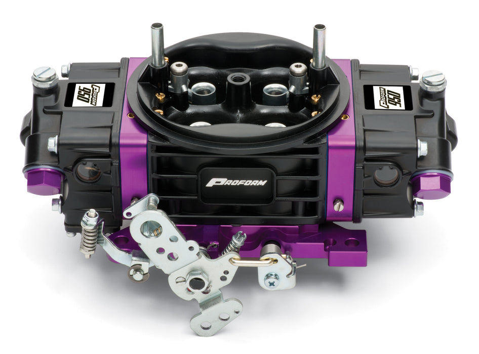 ProForm 67304 Black Race Series Carburetor 950 CFM Mechanical Secondary Black/ Purple Proform - Truck Part Superstore