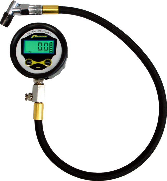 ProForm 67395 Digital Tire Pressure Gauge 0-60 PSI Range 0.1 PSI Increments Backlit Screen Single Bleed Button 360 Degree Swivel Air Chuck Fitting Proform - Truck Part Superstore