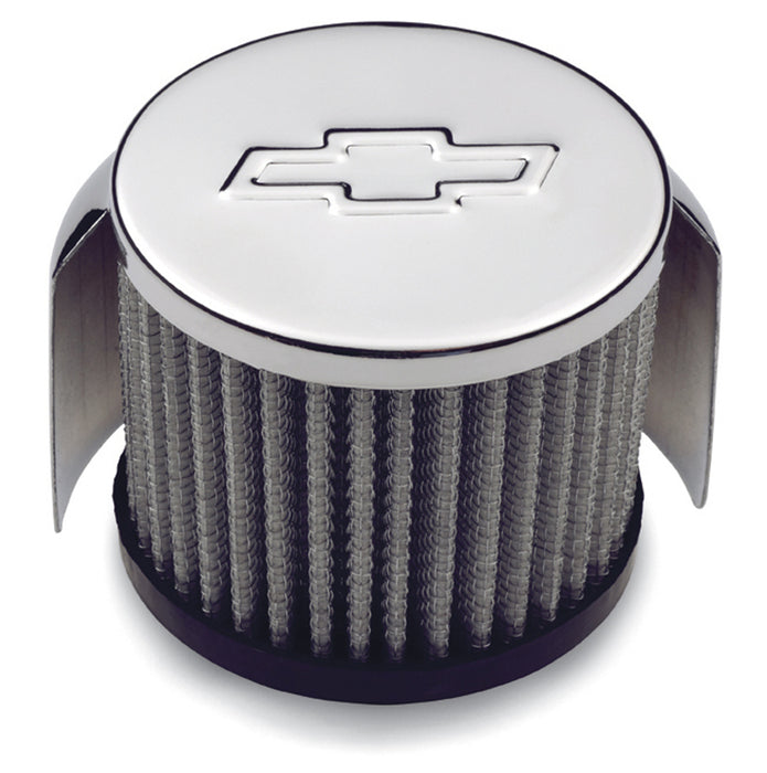 Proform 141-625 Engine Valve Cover Breather Cap; Clamp-On Style; Bowtie Logo; 3 Inch Diameter - Truck Part Superstore