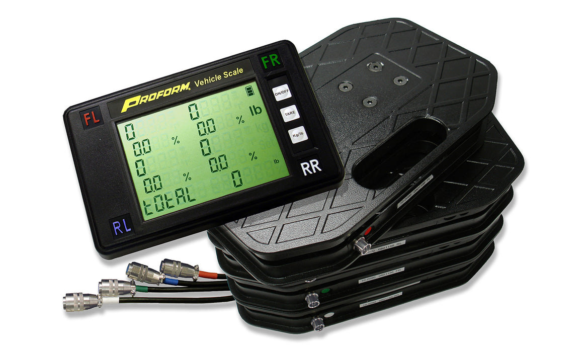 ProForm 67650 Vehicle Scale System 5,000LB Capacity 1,250LB Per Pad Rating 20 Foot Cables Includes 4 Pads Proform - Truck Part Superstore