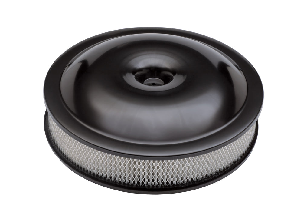 Proform 141-690 Engine Air Cleaner Kit; Super-Light Series; 14 Inch; Aluminum; Black; No Logo - Truck Part Superstore