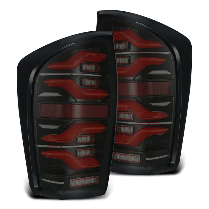 AlphaRex 680000 LED Taillights Black-Red - Truck Part Superstore