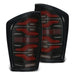 AlphaRex 680000 LED Taillights Black-Red - Truck Part Superstore