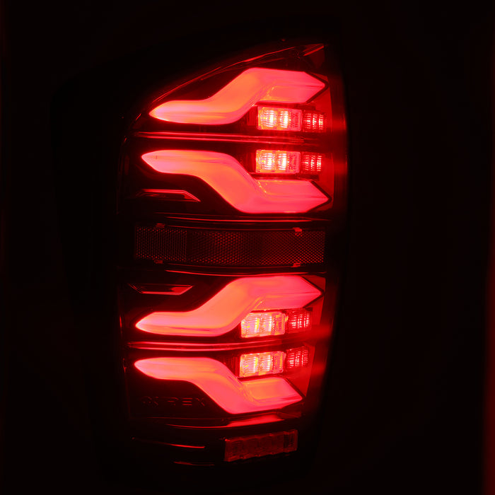 AlphaRex 680000 LED Taillights Black-Red - Truck Part Superstore