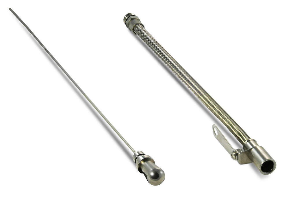 ProForm 68056 Oil Dipstick Kit Push-In Type Flexible Stainless Timing Cvr 289/302/351W Proform - Truck Part Superstore