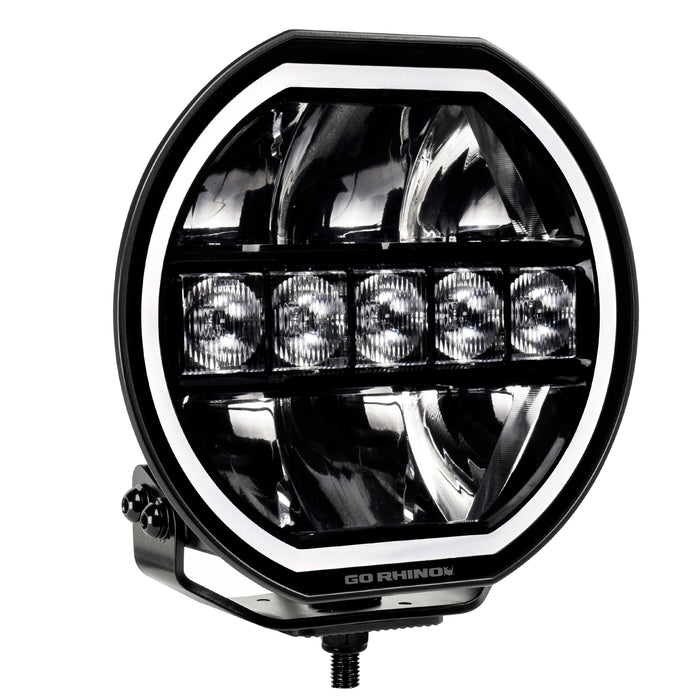 Go Rhino 751080711CRS Blackout Series Lights - 7" Maxline Hi/Low Beam W/Multi Daytime Running Light - Truck Part Superstore