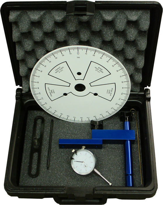 ProForm 68787 Camshaft Degree Wheel Kit Universal 9 Inch Wheel with Dial Indicator Steel and Billet Aluminum Adjustable Blue Billet Aluminum Indicator Mount Proform - Truck Part Superstore