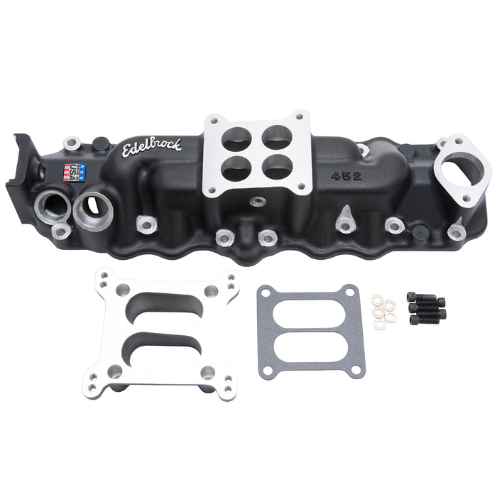 Edelbrock 11073 Edelbrock 4-Barrel Intake Manifold for 1949 to 1953 Ford/Mercury Flathead V8 - Truck Part Superstore