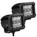 Go Rhino 753003023FBS Bright Series Lights - Pair of 4x3 Rectangle Flood Light Kit - Truck Part Superstore