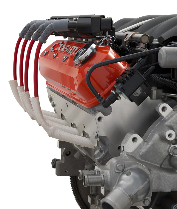 Proform 141-257 Raised "LSX" Emblem Aluminum Valve Covers, Chevy Orange, LS Engines - Truck Part Superstore