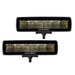 Go Rhino 750300621FBS Blackout Series Lights - Pair of Sixline Flood Light Kit - Truck Part Superstore